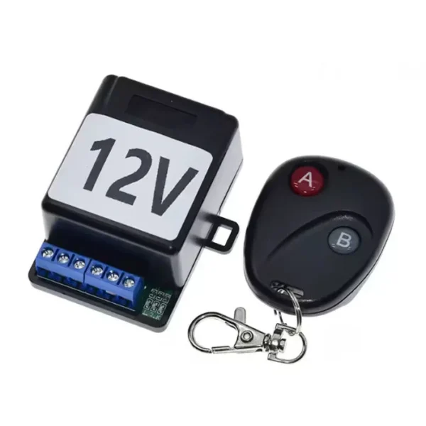 AC DC 12V-220VAC RF Wireless Relay Control Switch 2CH 433MHZ with Remote