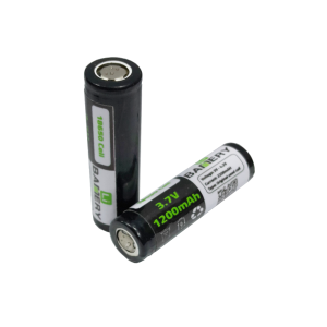 Li-ion Battery 3.7V Rechargeable (Recycled) 18650-1200mAh Black
