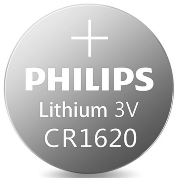 PHILIPS Coin Cell Battery CR1620 3V Lithium