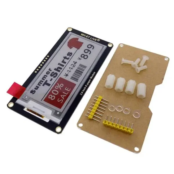 E-paper Module Black, White and Red 2.9 inch