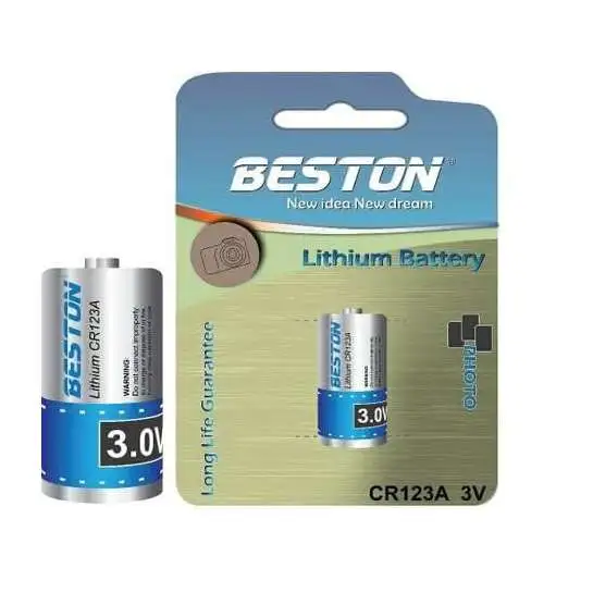 BESTON Non-Rechargeable CR123A Lithium Battery 3V