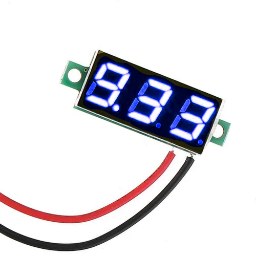 Digital Voltmeter Display Blue LED 2 Wire (4.5-30VDC ) 0.28 inch