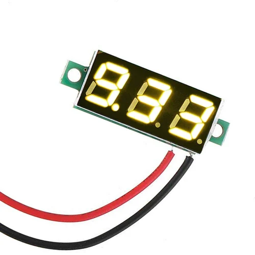 Digital Voltmeter Display Yellow LED 2 Wire (4.5-30VDC ) 0.28 inch