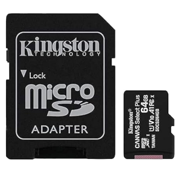 Micro SD 64GB Loaded Raspbian OS for Raspberry PI 4 With Adapter