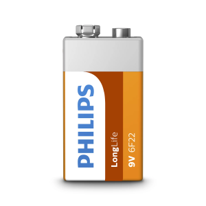 PHILIPS Battery 6F22L1F/97 9V (PVC Shrink)