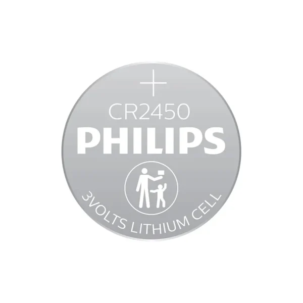 Philips Coin Cell Battery CR2450 3V Lithium