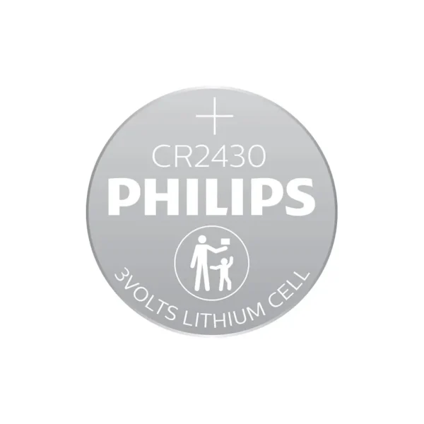 Philips Coin Cell Battery CR2430 3V Lithium