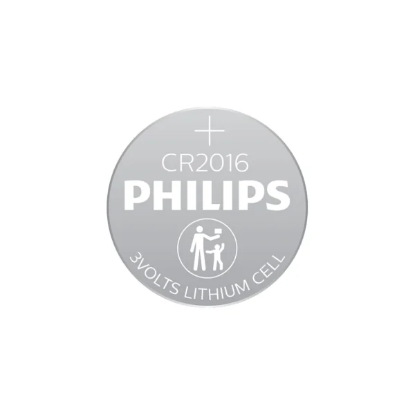 PHILIPS Coin Cell Battery CR2016 3V Lithium