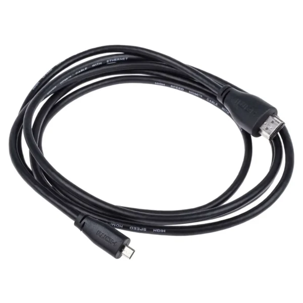 Micro HDMI Male to HDMI Male Cable 2M For Raspberry Pi (Original)