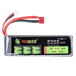 Lithium Polymer Battery 11.1 V, 5200 mAH , 40C
