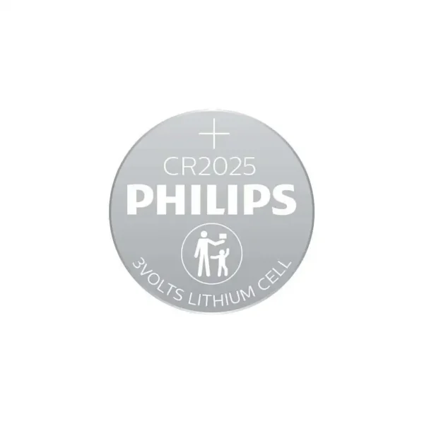 PHILIPS Coin Cell Battery CR2025 3V Lithium