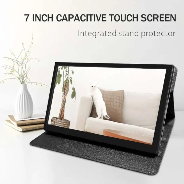 LCD 7 Inch HDMI Touchscreen 1024×600 with Portable Case and Internal Speakers