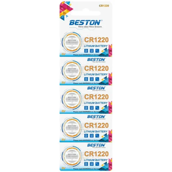 BESTON CR1220 Coin Cell Lithium Battery 3V 40mAh