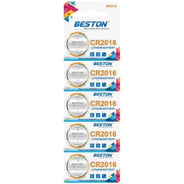 BESTON CR2016 Coin Cell Lithium Battery 3V 80mAh