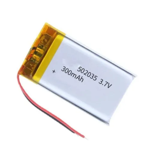 Rechargeable 502035 LIPO Battery Cell 3.7V 300mAh Wire Solder