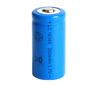 Rechargeable Li-ion Battery 16340 3.7V 300mAh (Actual Capacity)