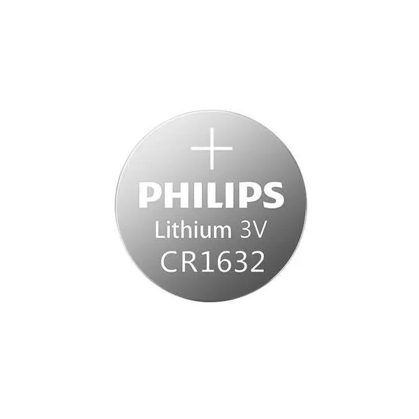 PHILIPS Coin Cell Battery CR1632 3V Lithium