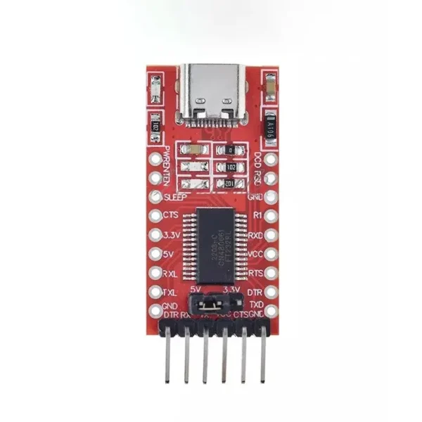 FTDI Module USB to TTL FT232RL (Switchable 3.3 or 5V) with Type-C USB