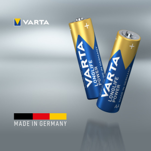VARTA LONGLIFE POWER AA ALKALINE Battery LR6 1.5V (Made in Germany – Used Like New)