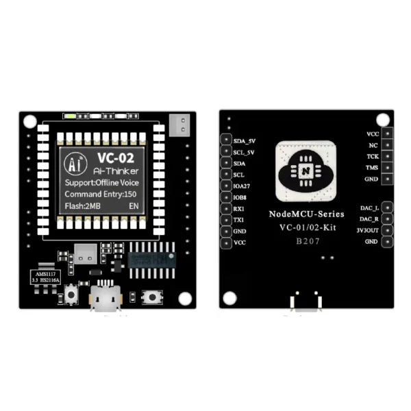 Ai-Thinker VC-02-Kit Offline Voice Recognition Development Board With Microphone & Speaker
