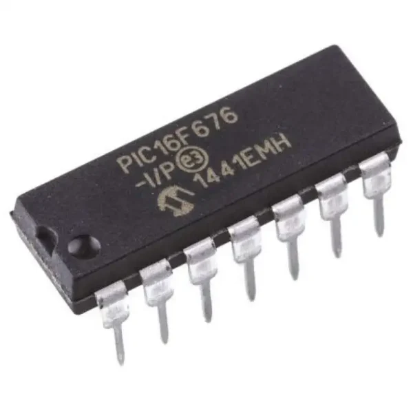 PIC16F676-I/P 8-Bit Microcontroller IC DIP-14