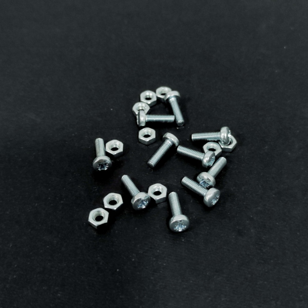 'M5 Screw 5X20mm with Nut 10Pcs