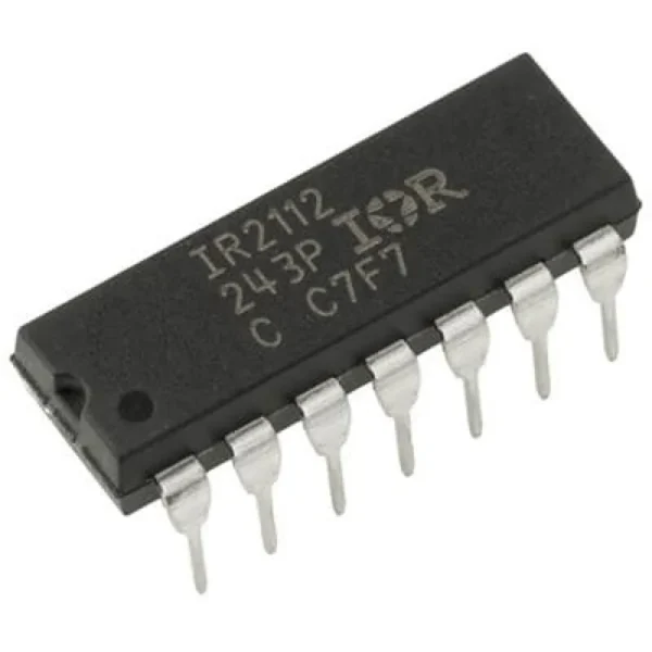 IR2112 High and Low Side Driver IC DIP-14 (Brand: International Rectifier)