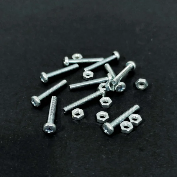 'M3 Screw 3X20mm With Nut 10Pcs