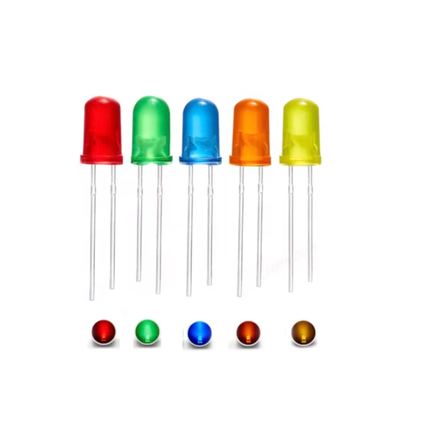 'Round LED 5mm 2Pin ( RED )